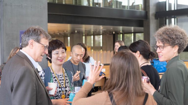 EDGE researchers at an event